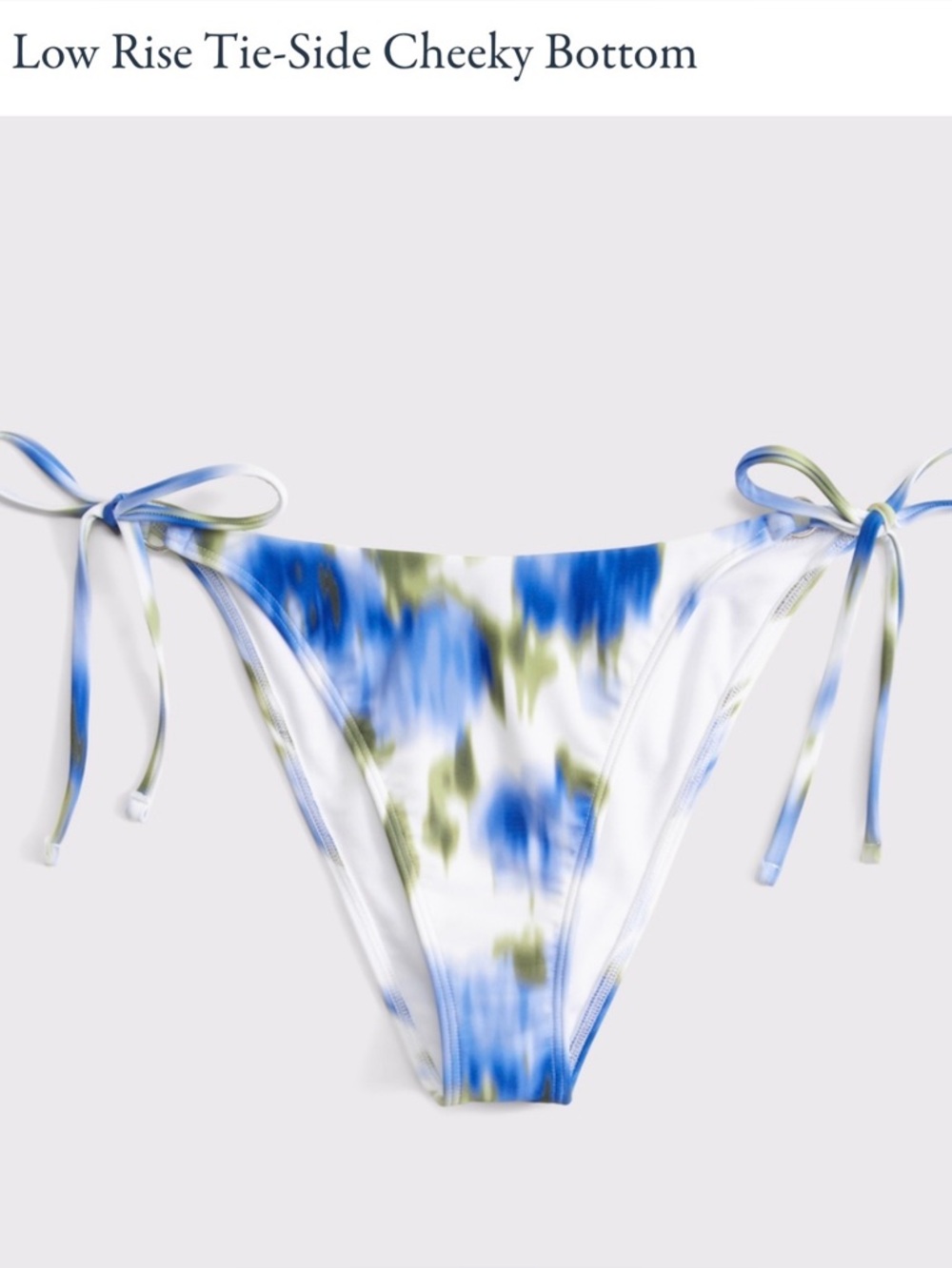 Abercrombie Low Rise Tie-Side Cheeky Bikini Bottom